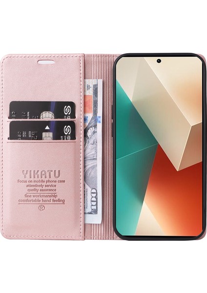 Xiaomi Redmi Note 13 5g Folio Flip Deri Kapak (Yurt Dışından)