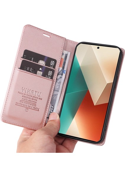 Xiaomi Redmi Note 13 5g Folio Flip Deri Kapak (Yurt Dışından)