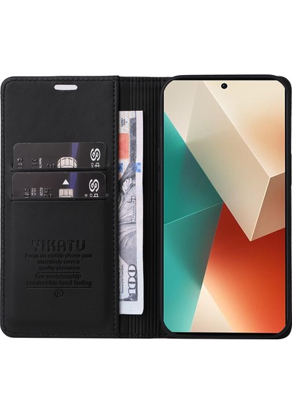Xiaomi Redmi Note 13 5g Folio Flip Deri Kapak (Yurt Dışından)