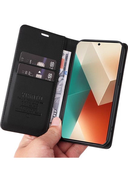 Xiaomi Redmi Note 13 5g Folio Flip Deri Kapak (Yurt Dışından)