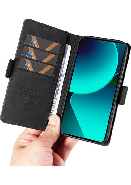 Xiaomi 13T / 13T Pro Deri Telefon Kılıfı Flip Standı Cüzdan Kapağı (Yurt Dışından) fırsatları