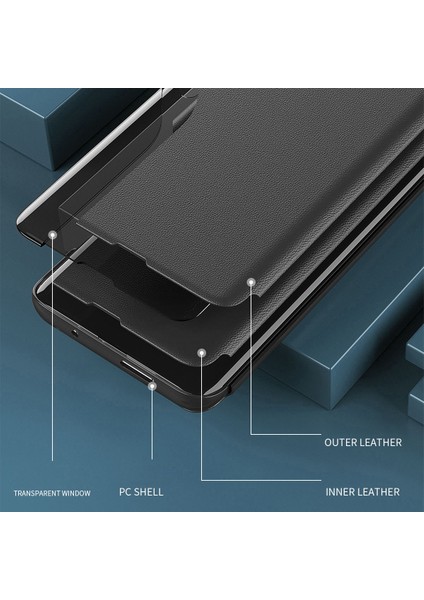 Xiaomi 14 Pro Şeffaf Kapak Pu Deri Telefon Kapağı (Yurt Dışından)