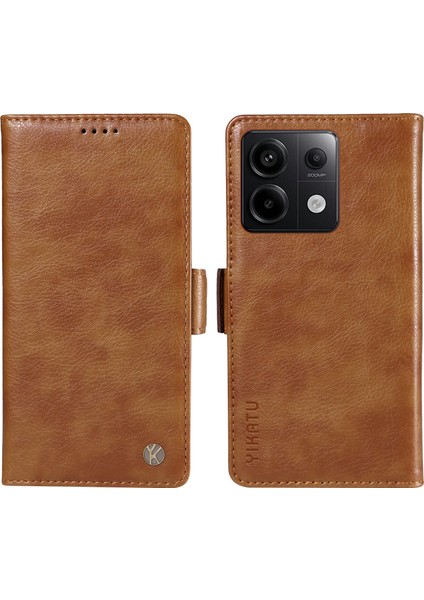 Xiaomi Redmi Note 13 Pro 5g Cüzdan Litchi Doku Deri Kapak (Yurt Dışından)