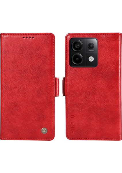 Xiaomi Redmi Note 13 Pro 5g Cüzdan Litchi Doku Deri Kapak (Yurt Dışından)