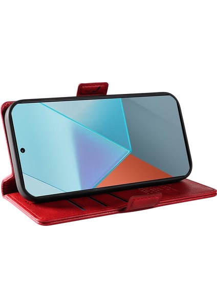 Xiaomi Redmi Note 13 Pro 5g Cüzdan Litchi Doku Deri Kapak (Yurt Dışından)