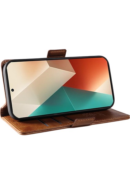 Xiaomi Redmi Note 13 5g Deri Cüzdan Katlanır Standlı Telefon Kapağı (Yurt Dışından)