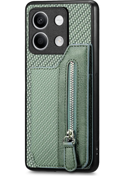 Xiaomi Redmi Note 13 5g Deri+Pc+Tpu Fermuarlı Cüzdan Telefon Kılıfı (Yurt Dışından)