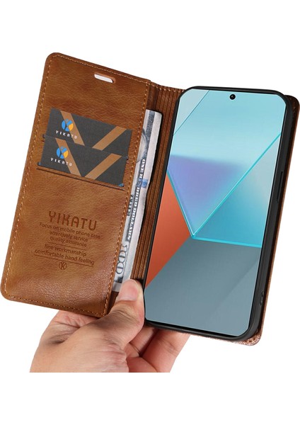 Xiaomi Redmi Note 13 Pro 5g Manyetik Kapaklı Cüzdan Kapağı (Yurt Dışından)