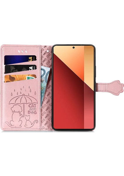 Xiaomi Redmi Note 13 Pro 4g Baskılı Pu Deri Cüzdan Standı Kılıfı (Yurt Dışından)