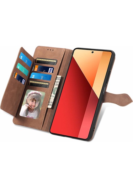 Xiaomi Redmi Note 13 Pro 4g Fermuarlı Deri Kılıf (Yurt Dışından)
