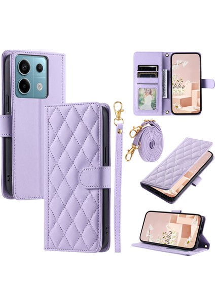 Xiaomi Redmi Note 13 5g Cüzdan Standı Pu Deri Kapak Çevirin (Yurt Dışından)