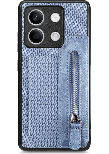 Xiaomi Redmi Note 13 5g Deri+Pc+Tpu Fermuarlı Cüzdan Telefon Kılıfı (Yurt Dışından)