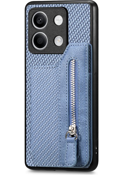 Xiaomi Redmi Note 13 5g Deri+Pc+Tpu Fermuarlı Cüzdan Telefon Kılıfı (Yurt Dışından)