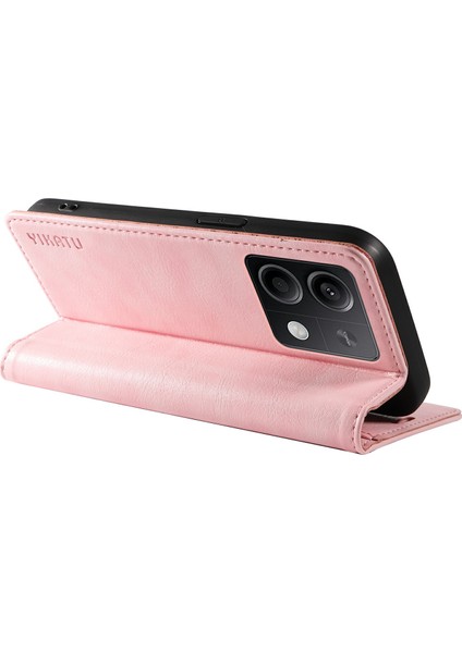 Xiaomi Redmi Note 13 5g Litchi Doku Deri Cüzdan Telefon Kapağı (Yurt Dışından)
