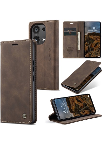Xiaomi Redmi Note 13 Pro 4g Deri Kart Tutucu Telefon Kapağı (Yurt Dışından)