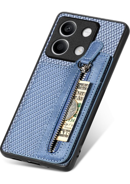 Xiaomi Redmi Note 13 5g Deri+Pc+Tpu Fermuarlı Cüzdan Telefon Kılıfı (Yurt Dışından)