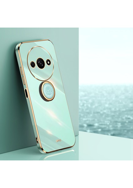 Xiaomi Poco C61 4g Galvanik Halka Tutucu Kickstand Yumuşak Tpu Kapak (Yurt Dışından)