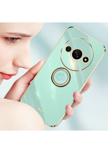 Xiaomi Poco C61 4g Galvanik Halka Tutucu Kickstand Yumuşak Tpu Kapak (Yurt Dışından)