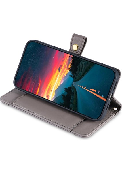 Xiaomi Poco C61 4g Crossbody Cüzdan Fermuarlı Cep Deri Kapak (Yurt Dışından)