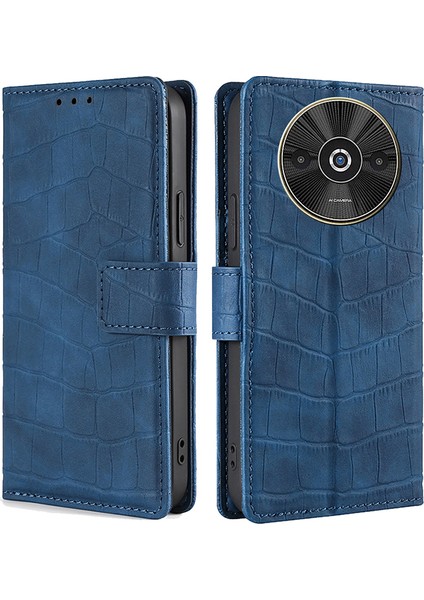 Xiaomi Poco C61 4g Timsah Dokusu Ten-Dokunmatik Deri Cüzdan Telefon Kapağı (Yurt Dışından)