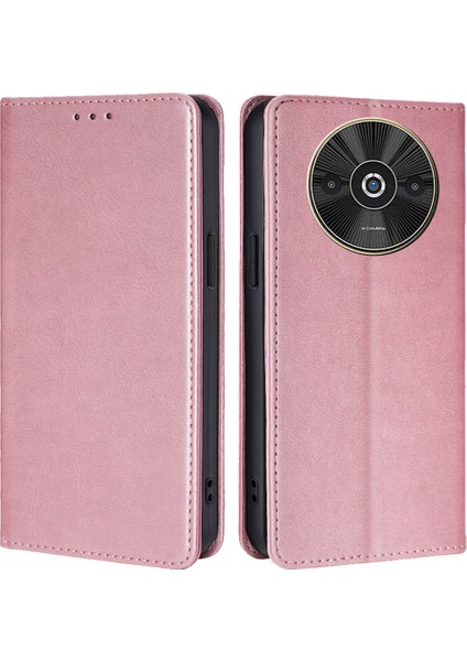 Xiaomi Poco C61 4g Cüzdan Manyetik Otomatik Emilmiş Deri Telefon Kapağı (Yurt Dışından)