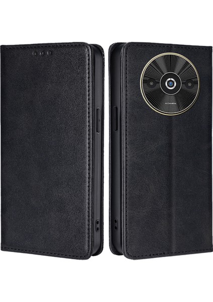 Xiaomi Poco C61 4g Cüzdan Manyetik Otomatik Emilmiş Deri Telefon Kapağı (Yurt Dışından)