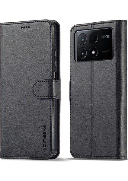 Xiaomi Poco X6 Pro 5g Buzağı Dokulu Deri Cüzdan Flip Telefon Kapağı (Yurt Dışından)