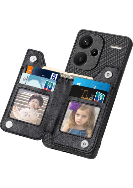 Xiaomi Redmi Note 13 Pro Plus 5g Karbon Fiber Deri Kaplamalı Pc+Tpu Telefon Kapağı (Yurt Dışından)