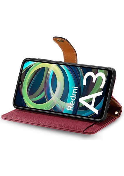 Xiaomi Poco C61 4g Rfıd Engelleme Fermuar Cüzdan Deri Çevirme Telefon Kapağı (Yurt Dışından) indirimleri