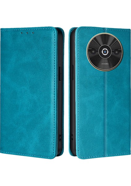 Xiaomi Poco C61 4g Cüzdan Manyetik Otomatik Emilmiş Deri Telefon Kapağı (Yurt Dışından)