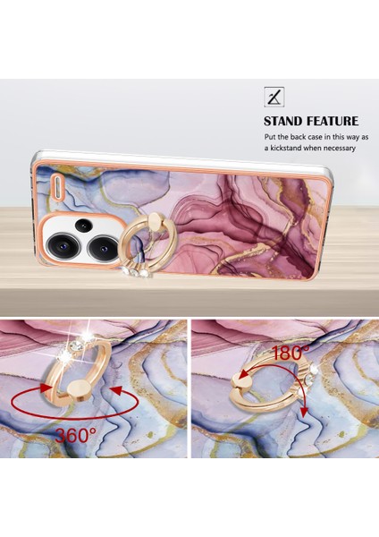 Xiaomi Redmi Note 13 Pro Plus 5g Elektro Kaplama Kickstand Telefon Kapağı (Yurt Dışından) fırsatları