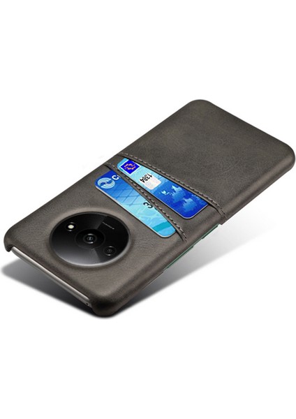 Xiaomi Poco C61 4g Kart Yuvaları Pu Deri Kaplamalı Pc Sert Telefon Kapağı (Yurt Dışından)
