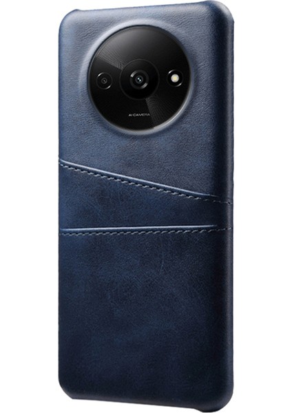 Xiaomi Poco C61 4g Kart Yuvaları Pu Deri Kaplamalı Pc Sert Telefon Kapağı (Yurt Dışından)