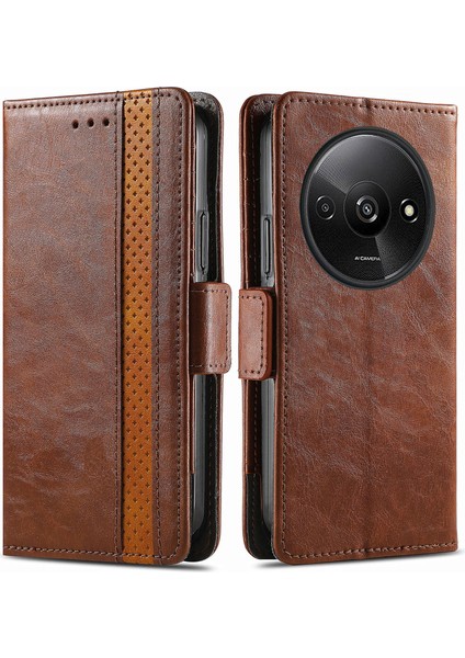 Xiaomi Poco C61 4g Pu Deri Koruyucu Cüzdan Telefon Kapağı (Yurt Dışından)