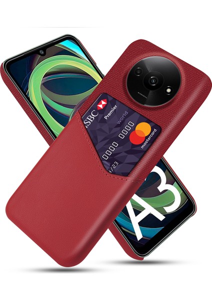 Xiaomi Poco C61 4g Koruyucu Kılıf Kart Yuvası Pu + Pc Telefon Kapağı (Yurt Dışından)