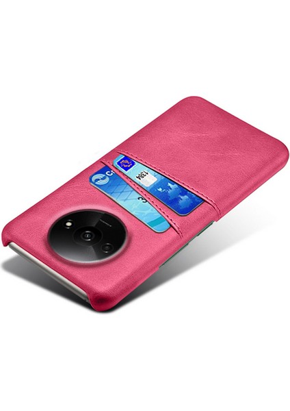 Xiaomi Poco C61 4g Kart Yuvaları Pu Deri Kaplamalı Pc Sert Telefon Kapağı (Yurt Dışından)