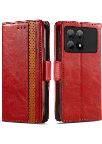 Xiaomi Poco X6 Pro 5g Cüzdan Rfıd Engelleme Pu Deri Telefon Kapağı (Yurt Dışından)