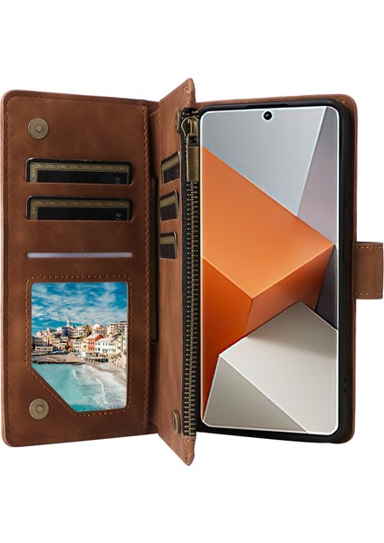 Xiaomi Redmi Note 13 Pro Plus 5g Fermuarlı Cep Pu Deri Telefon Kılıfı (Yurt Dışından) modelleri