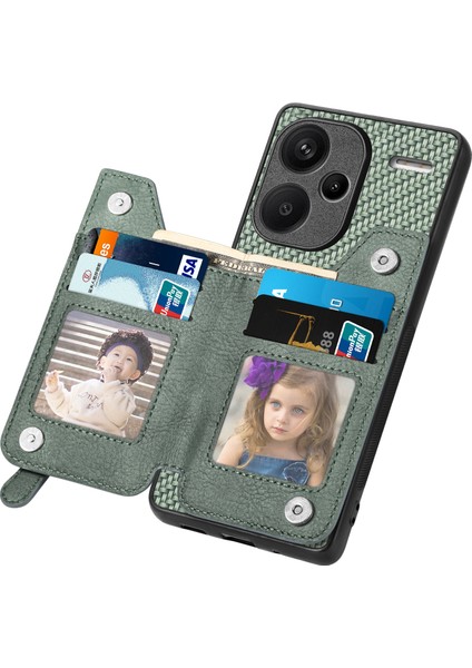 Xiaomi Redmi Note 13 Pro Plus 5g Karbon Fiber Deri Kaplamalı Pc+Tpu Telefon Kapağı (Yurt Dışından)