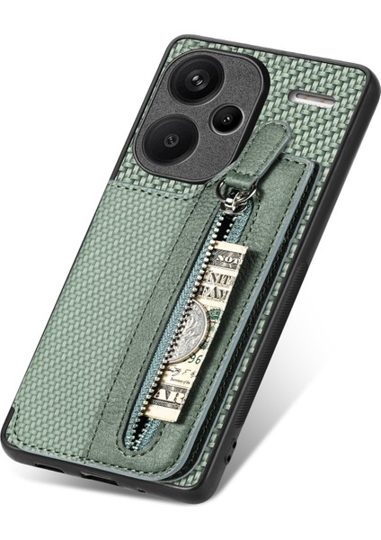 Xiaomi Redmi Note 13 Pro Plus 5g Karbon Fiber Deri Kaplamalı Pc+Tpu Telefon Kapağı (Yurt Dışından)