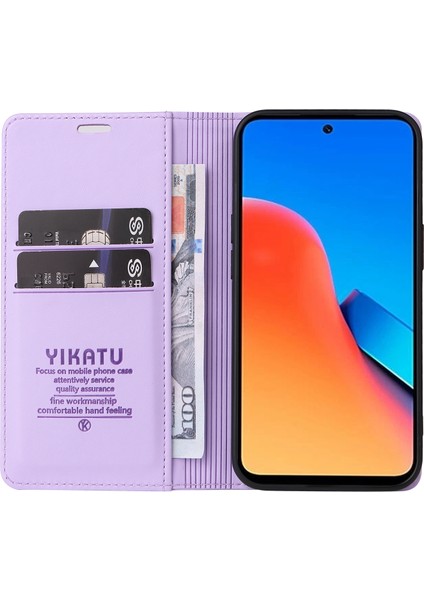 Xiaomi Redmi 12 4g / 5g / Poco M6 Pro 5g Deri Cüzdan Telefon Kılıfı (Yurt Dışından)