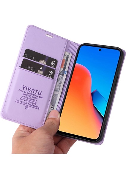 Xiaomi Redmi 12 4g / 5g / Poco M6 Pro 5g Deri Cüzdan Telefon Kılıfı (Yurt Dışından)