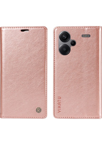 Xiaomi Redmi Note 13 Pro Plus 5g Manyetik Kapanış Deri Telefon Kapağı (Yurt Dışından)