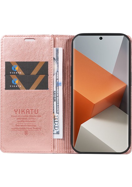 Xiaomi Redmi Note 13 Pro Plus 5g Manyetik Kapanış Deri Telefon Kapağı (Yurt Dışından)