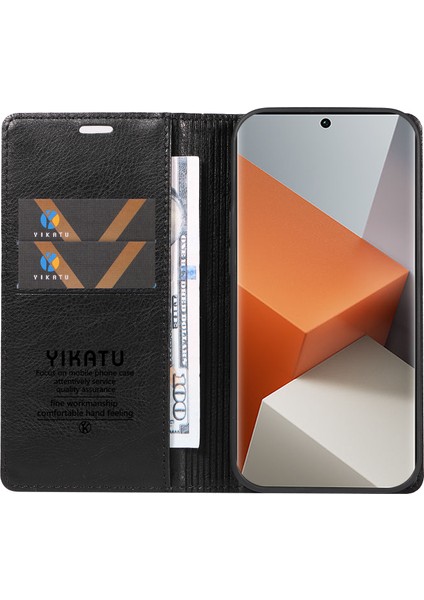 Xiaomi Redmi Note 13 Pro Plus 5g Manyetik Kapanış Deri Telefon Kapağı (Yurt Dışından)