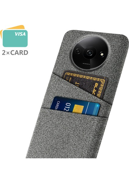 Xiaomi Poco C61 4g Kaymaz Doku Kumaş + Pc Telefon Kapağı (Yurt Dışından)