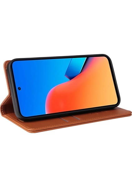 Xiaomi Redmi 12 4g / 5g / Poco M6 Pro 5g Deri Cüzdan Telefon Kılıfı (Yurt Dışından)