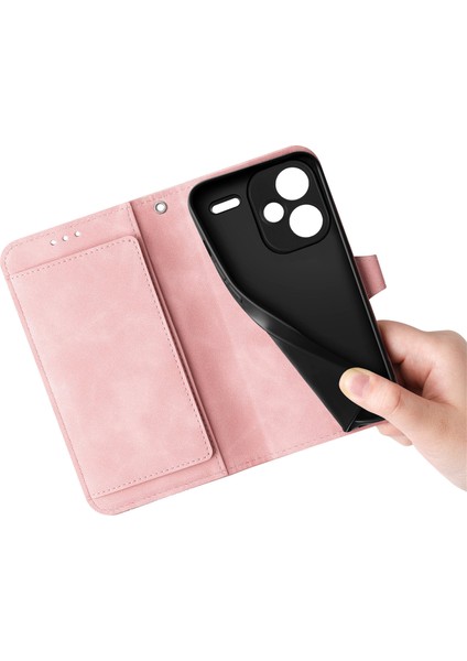 Xiaomi Redmi Note 13 Pro Plus 5g Deri Cüzdan Fermuarlı Cep Telefonu Kapağı (Yurt Dışından)