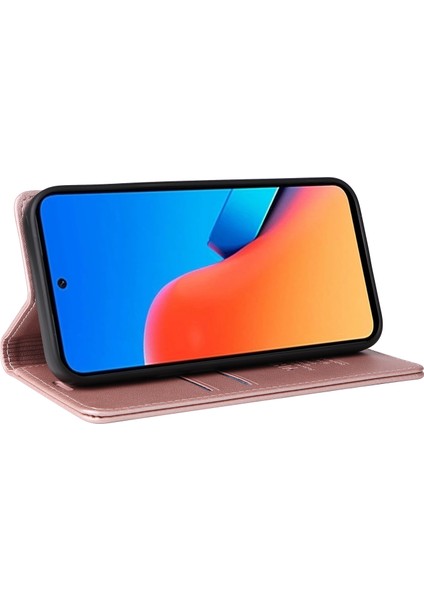 Xiaomi Redmi 12 4g / 5g / Poco M6 Pro 5g Deri Cüzdan Telefon Kılıfı (Yurt Dışından)