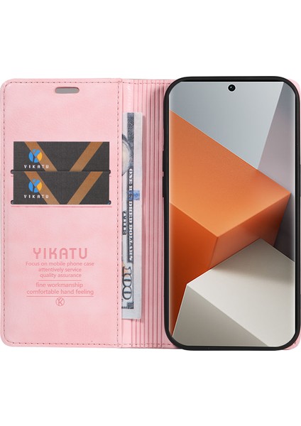 Xiaomi Redmi Note 13 Pro Plus 5g Manyetik Kapanış Deri Telefon Kapağı (Yurt Dışından) fiyatları